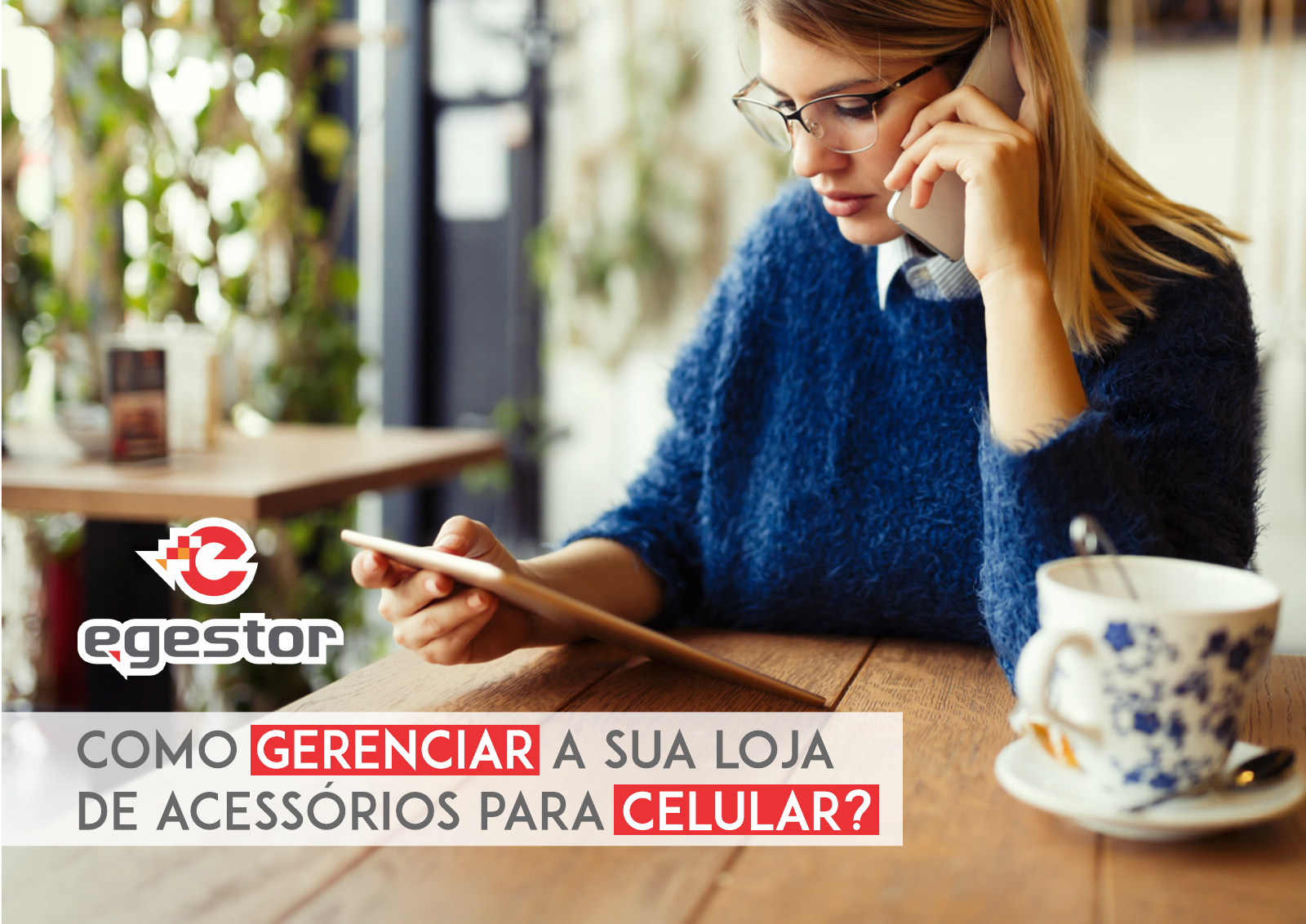 Capa do e-book Como gerenciar a sua loja de acessórios para celular, do eGestor