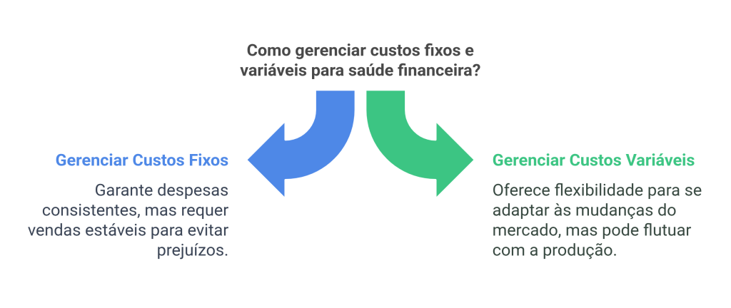 Como gerenciar custos fixos e variáveis para saúde financeira?