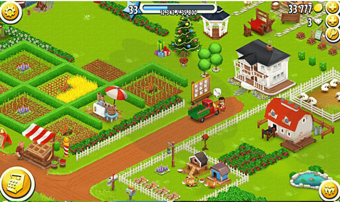Exemplo de fazenda do jogo Hay Day