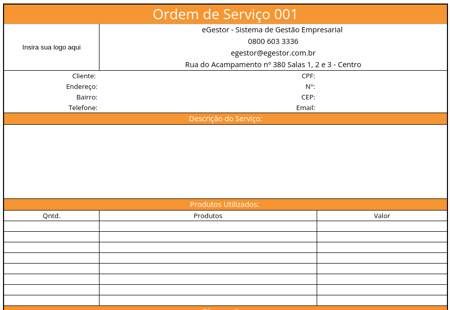 Modelo De Planilha Pronta Para Download Grátis Exemplos De Planilhas 9174