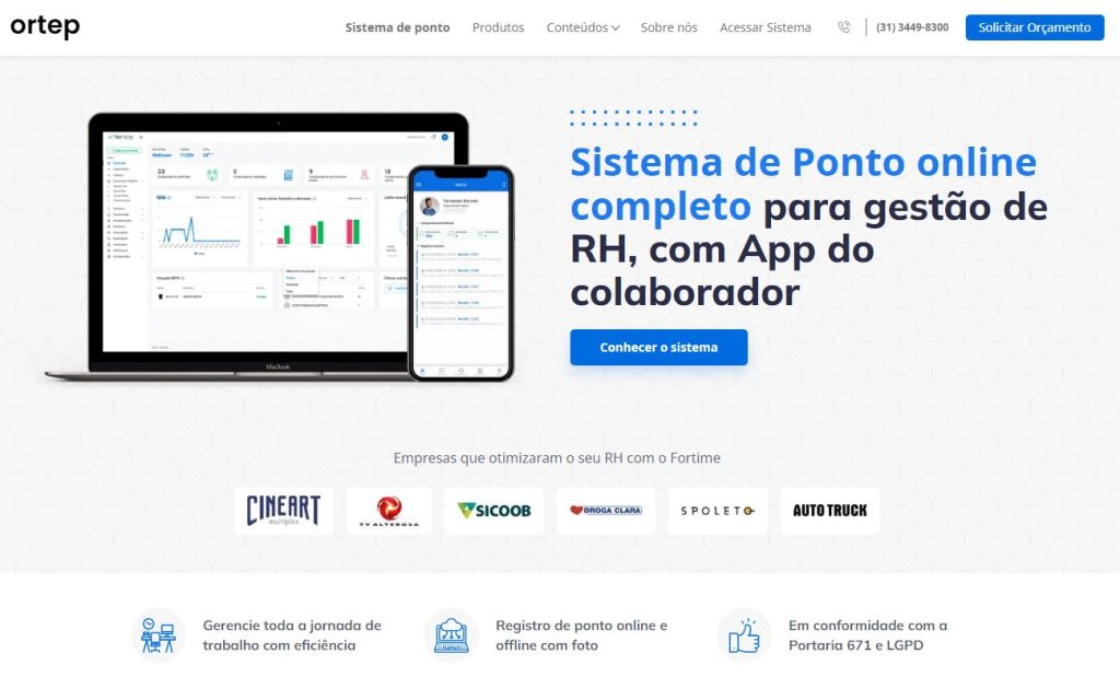 Ortep - Controle de ponto