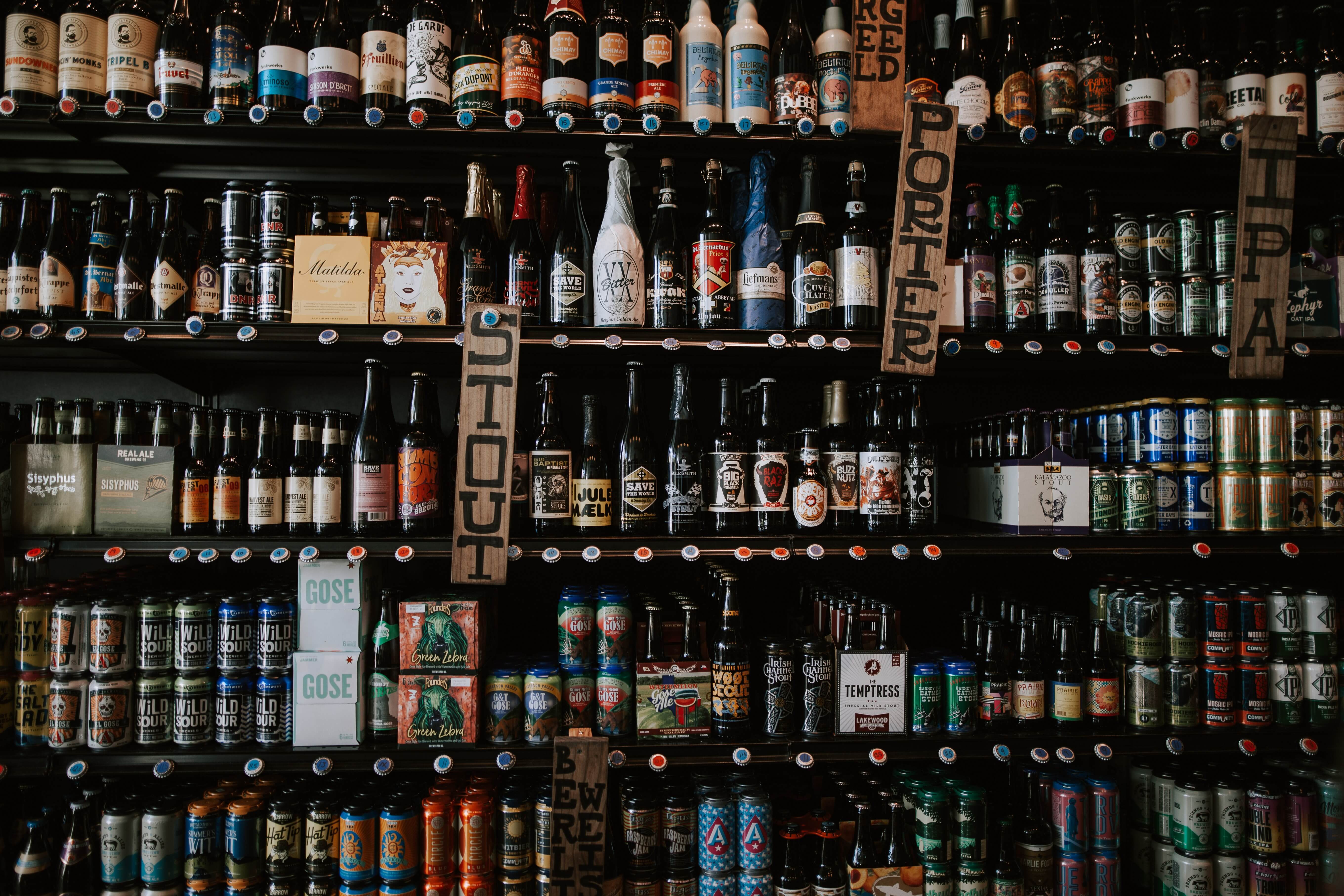 Várias bebidas para distribuidora de bebidas. Com as planilhas ou sistema eGestor, você tem mais controle.