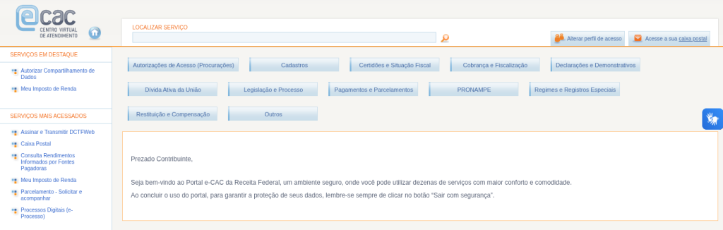 consulta cnpj e-CAC