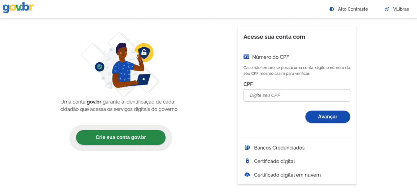 Página de cadastro do Portal do Empreendedor